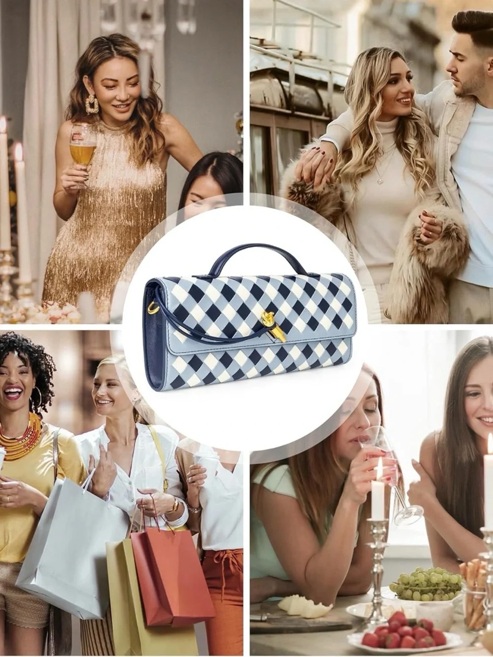 Woven Purse Evening Clutch